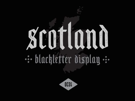 Free Font - Scotland by Phil MacIsaac Medieval Font, Hand Drawn Typeface, English Fonts, Business Fonts, Old English Font, Hand Drawn Type, Tattoo Font, Drawing Letters, Cursive Fonts