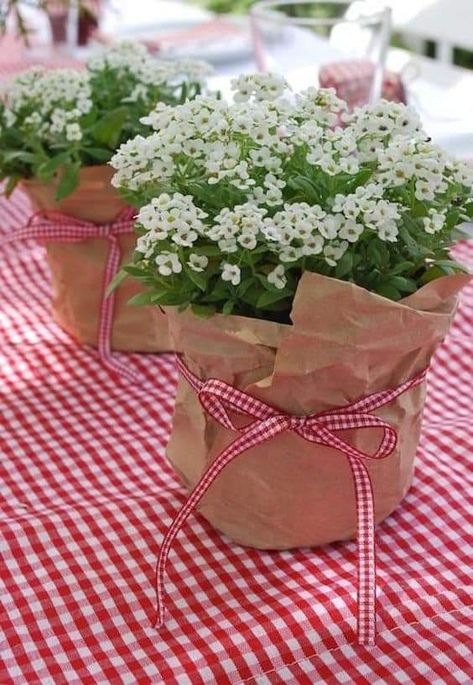 Picnic Basket Centerpiece Ideas, Gingham Picnic Party Ideas, Picnic Basket Centerpiece, Picnic Theme Birthday, Happy 60th Anniversary, Picnic Party Decorations, Berry Birthday, Super Mario Bros Party, Italian Party