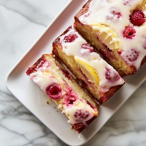 Raspberry Lemon Pound Cake Raspberry Lemon Pound Cake, Cinnamon Bread Easy, Raspberry Lemon Cakes, Hacks For Home, Lemon Loaf, Leftover Cake, Raspberry Cake, Lemon Pound Cake, Easy Cinnamon