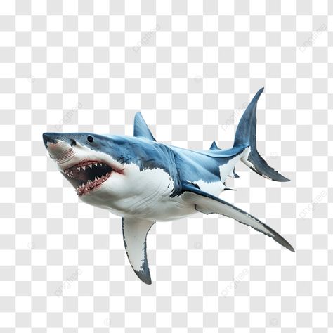 a big shark isolated on transparent background sharkm dolphinm fish png Shark Images, Fish Png, Big Shark, Transparent Image, Layer Mask, Editing Background, Illustration Artwork, Png Transparent, Png Image