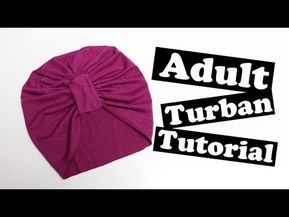 Baby Turban Tutorial, Turban Diy, Turban Headband Tutorial, Baby Headband Tutorial, Chemo Turbans, Turban Tutorial, Diy Headbands, Sewing Hats, Headband Tutorial