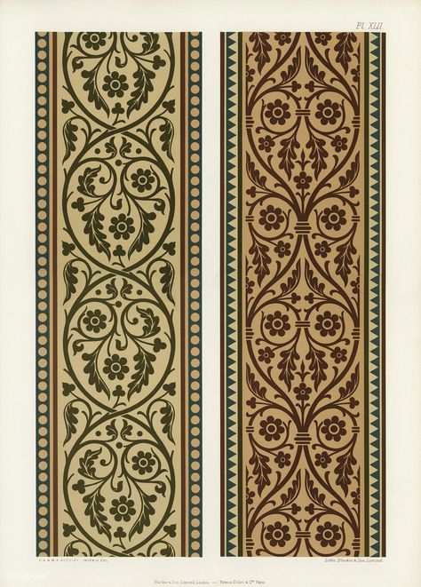 Medieval Pattern, Greek Pattern, Free Illustration Images, Filigree Pattern, Crazy Quilting, Flower Art Images, Carving Designs, Border Pattern, Japanese Patterns