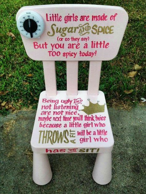 Time Out Chair, Eva Marie, Sugar And Spice, Time Out, Future Kids, Future Baby, Girl Nursery, Girl Room