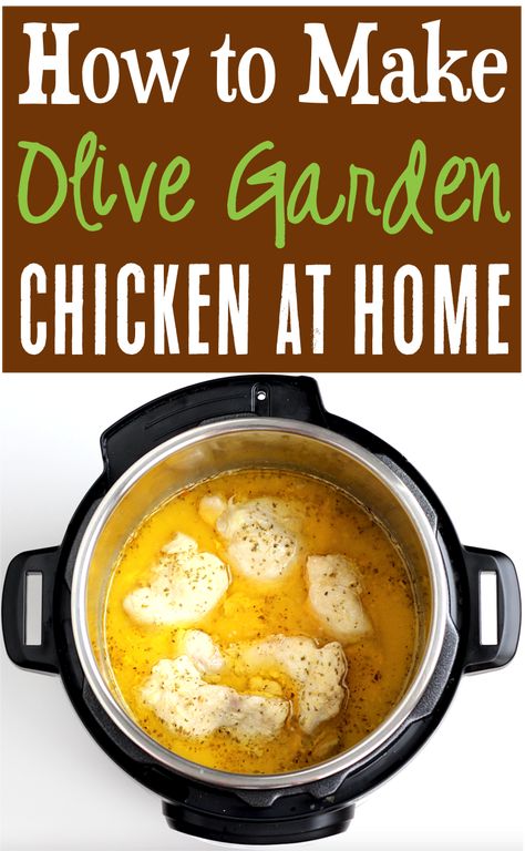 Chicken Olive Garden, Instant Pot Olive Garden Chicken, Lemon Squares Recipe, Olive Garden Dressing, 3 Ingredient Chicken, Olive Garden Chicken, Square Recipes, Chicken With Olives, Instant Pot Recipes Chicken