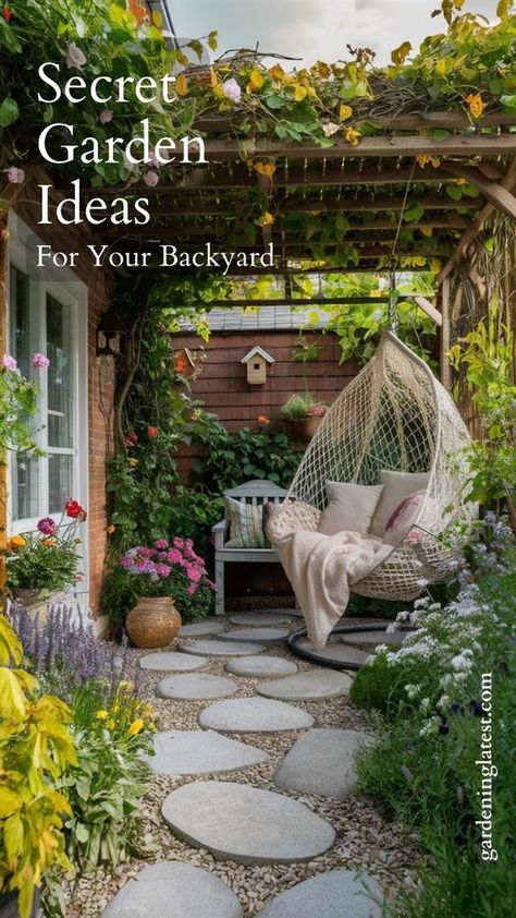 Build a private sanctuary in your backyard with our secret garden ideas! Achieve a tranquil escape by incorporating lush plants, winding paths, and hidden nooks. Our guide offers creative solutions to design a garden that feels secluded and serene. Imagine relaxing in your own secret hideaway, surrounded by nature. Ready to start your project? Click now to discover how to create a beautiful and peaceful secret garden in your backyard! Garden Hideaway Ideas, Romantic Boho Bedroom, Rustic Cottage Garden, Secret Garden Ideas, Private Garden Design, Design A Garden, Spiritual Garden, Serenity Garden, Bedroom Curtain Ideas