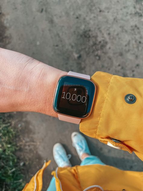 Fitbit Versa 2 Aesthetic, Fit Bit Aesthetic, Fitbit Aesthetic, Goals 2024, 10k Steps, Get Active, Level 5, Voice Control, 2024 Vision