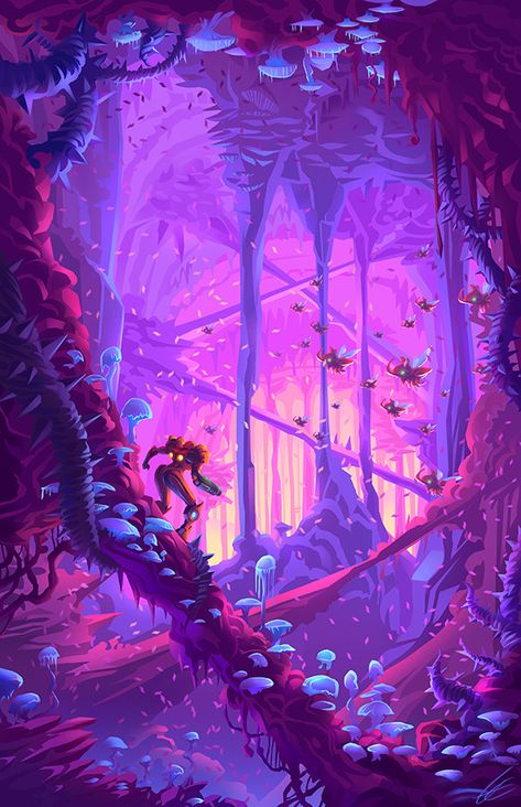 Super Metroid Triptych Metroid Samus, Super Metroid, Samus Aran, Nintendo Art, Metroid, Fantasy Art Landscapes, Bounty Hunter, 판타지 아트, Environment Concept Art