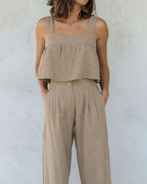 🥳 CHECKOUT this Customer Favorite 🥳 ⁌ A Cotton Wide Strap Crop and Pants Set ⁍ ► Now only $38.99 ◀︎ 👉 Find the link in our bio + SHOP Affordable. Intentional. Style. #brightermanner Wide Straps Top, Top And Pants Set, Maxi Dress Formal, Linen Set, Short Leggings, Strap Top, Cardigan Jacket, Sweater Sleeves, Wide Straps