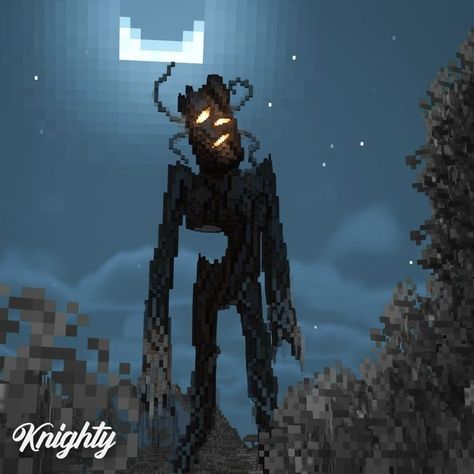 Creepy Minecraft Builds, Minecraft Mob Ideas, Minecraft Mobs Ideas, Minecraft Mobs Mod, Sandbox Ideas, Minecraft Creatures, Build In Minecraft, Minecraft Models, Minecraft Halloween