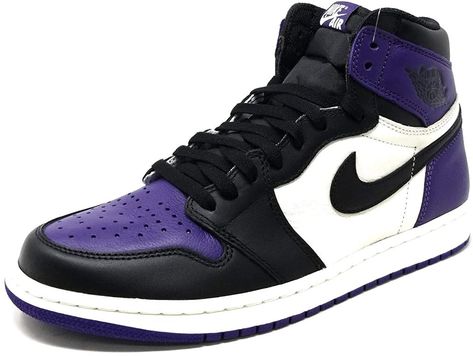 Amazon.com | Nike Men's Air Jordan 1 Retro High OG 'Court Purple' 555088-501 (Size: 10.5) | Basketball Air Jordan 1 Purple, Jordans Purple, Rookie Of The Year, Nike Jordan Retro, Mens Athletic Wear, Nike Air Jordan Retro, Nike Air Jordans, Air Jordan 1 Retro High Og, Nike Boy