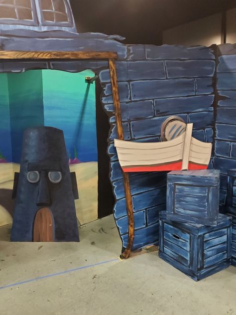 Spongebob Musical Set, Spongebob Musical Set Design, Spongebob The Musical Set Design, Spongebob Mermaid, Spongebob The Musical, Spongebob Ideas, Musical Set Design, Spongebob Theme, Spongebob Musical