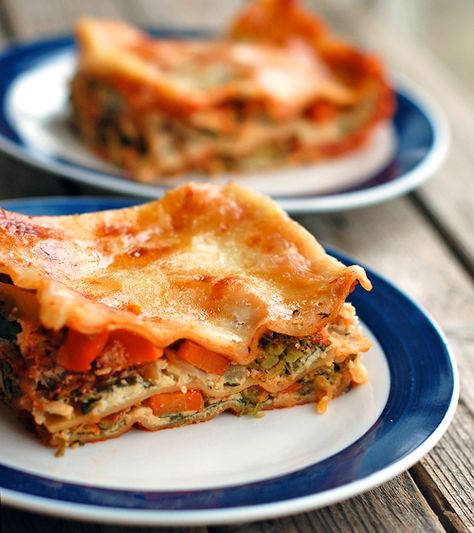 Skinny Veggie Lasagna Pumpkin Cannelloni, Cannelloni Recipe, Ricotta Cannelloni, Justine Schofield, Pumpkin Spinach, Veggie Lasagna, Vegetable Lasagna, Spinach Ricotta, Roast Pumpkin