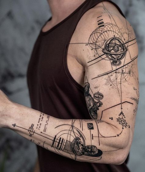 Tattoo Bible, Concept Tattoo, Geometric Tattoo Sleeve Designs, Forearm Band Tattoos, Tattoo Inspiration Men, Inspiration Tattoos, Geometric Tattoo Design, Modern Tattoos, Small Tattoos For Guys