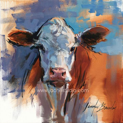 Cow Portrait Giclée Fine Art Digital PrintCow by JacheStudio. Not a horse, but Alvin thinks they are. Rodeo Crafts, Brown Cow Painting, Buffalo Art Print, Abstract Longhorn Painting, Cows In Pasture Painting, Long Haired Cow Painting, Cows In Field Painting, Farm Animal Paintings, Cow Art Print