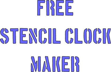 "Free Stencil clock Maker" stencil. Print, customize, or make your own free at RapidResizer.com #stencils #RapidResizer Clock Faces Printable Free Templates Png, Clock Stencils Free Printable, Clock Face Printable, Diy Clocks, Clock Stencils, Free Stencil Maker, Stencil Print, Face Stencils, Stencil Maker