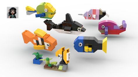 How to build a Clown fish and Dory with Lego classic 11011 ? Following this instruction, you can build a Finding Nemo from only the parts of the Lego classic 11011 Lego Fish, Classic Building, A Clown, Building Instructions, Lego Instructions, Clown Fish, Finding Nemo, Building Ideas, Lego Ideas