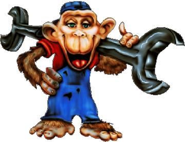 Garbage Man or Sanitation Engineer?  http://www.autorepairmatch.com/news/grease-monkey/ Monkey Wrench, Grease Monkey, Just For Fun, Grease, Wrench, Lion Sculpture, Illustration Art, Statue, Sculpture