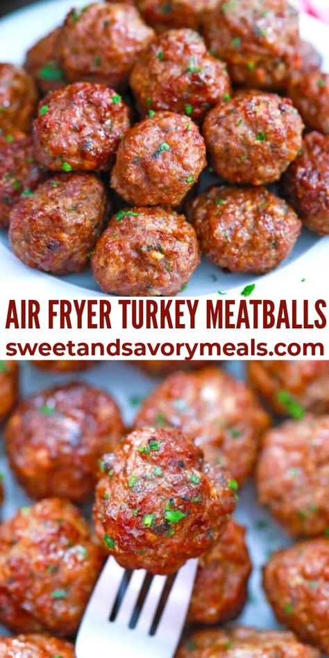 Turkey Meatball Recipes Airfryer, Airfryer Turkey Meatballs, Turkey Meatloaf Meatballs, Ww Turkey Meatballs, Ground Turkey Meatballs Air Fryer, Ground Turkey Recipes Air Fryer, Ground Turkey Air Fryer, Air Fryer Ground Turkey Recipes, Ground Turkey Air Fryer Recipes