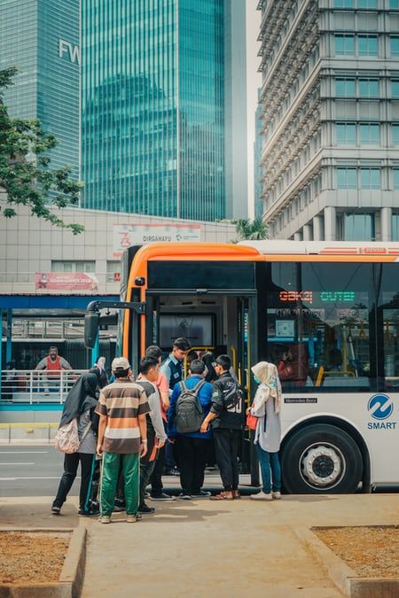 aerial view photography of mountains photo – Free Nature Image on Unsplash Public Transportation Photography, Jakarta City, Bus Ticket, Cool Gifts For Teens, Terra Cotta Pot Crafts, Bus Tickets, Mountain Photos, High Rise Building, Public Transportation