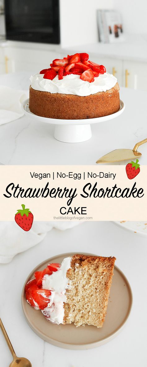 Vegan Shortcake Recipe, Vegan Strawberry Shortcake Cake, Vegan Shortcake, Starberry Shortcake, Vegan Strawberry Shortcake, Cups Recipes, Dessert Cups Recipes, Shortcake Cake, Strawberry Shortcake Cake