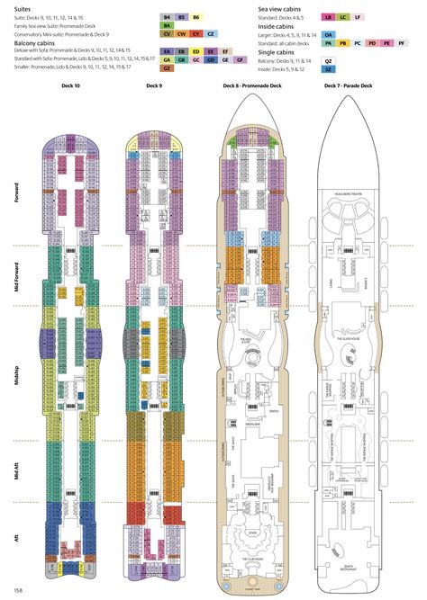 Cruise Ship Deck Plans, Arvia Cruise Ship, Big Balcony, Raised Deck, Ship Map, P&o Cruises, Little House Plans, Pool House Plans, Free House Plans