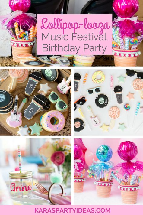 Musical Festival Birthday Party, Festival First Birthday Party, Music Festival Themed Birthday Party, Kids Music Festival Party, Festival Themed Party Kids, Music Festival Birthday Party Kids, Palooza Party Ideas, Lollapalooza Party Theme, Kids Festival Party Ideas