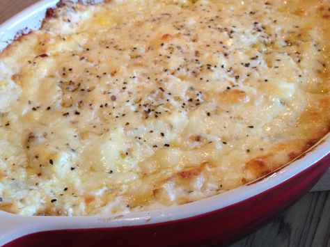 The BEST baked dip EVER: Onion Soufflé • Food for a Year: Onion Soufflé, Onion Souffle, Baked Dip, Best Dip Ever, Best Dip, Baked Onions, Party Snack Food, Dessert Dips, Game Day Food