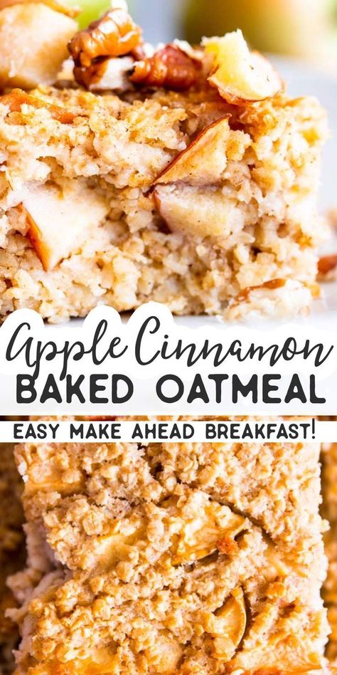 Baked Cinnamon Apples With Oats, Baked Oatmeal Recipes Apple Cinnamon, Healthy Oatmeal Bake Clean Eating, Ww Baked Apple Oatmeal, Healthy Oatmeal Recipes Breakfast Low Carb, Make Ahead Breakfast Oatmeal, Baked Apple Oatmeal Breakfast, Thm Baked Oatmeal Recipes, Thm Baked Oatmeal