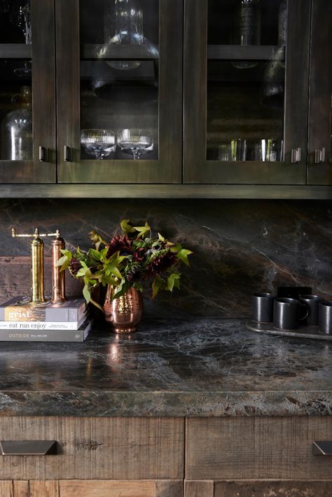 Incorporating “Quiet Luxury” Into Interiors | Bond Design Company Rustic Speakeasy, Speakeasy Design, Speak Easy, Kitchen Jars, Stone Kitchen, Quiet Luxury, Play Hard, Beautiful Kitchens, House Inspo