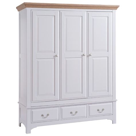 Found it at Wayfair.co.uk - 3 Door Wardrobe Grey Wardrobe, 3 Door Wardrobe, Country Lighting, Oak Wardrobe, Triple Wardrobe, Painted Wardrobe, 4 Door Wardrobe, Quality Bedroom Furniture, Georgia Country