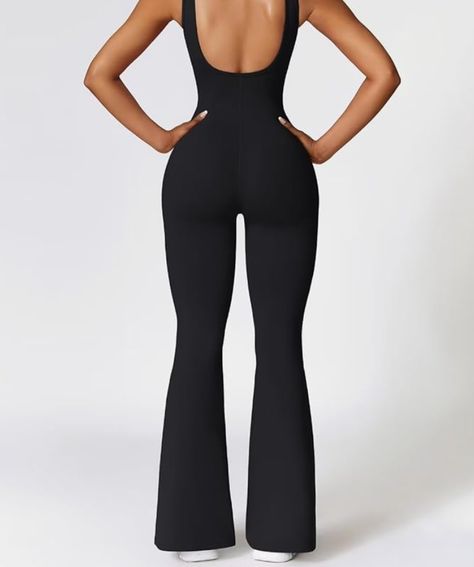 credit: amazon Chic Outfit Summer, Pant Flare, 90s Chic, Bodycon Romper, Full Length Pants, Backless Tank Top, Chic Summer Outfits, Flare Jumpsuit, Chic Outfit