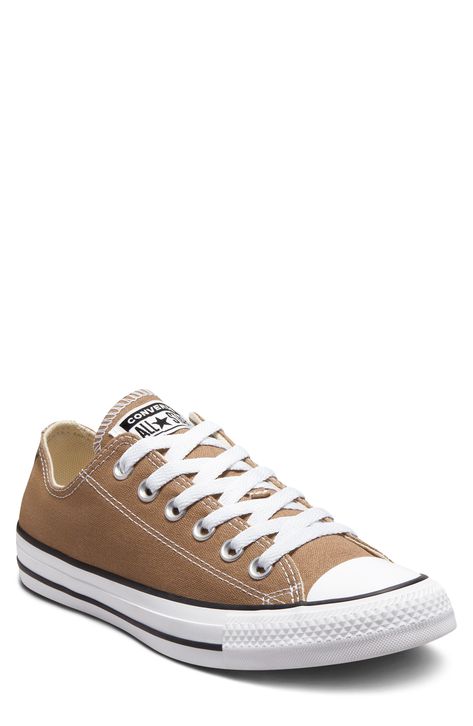 Converse Chuck Taylor® All Star® Ox Low Top Sneaker available at #Nordstrom Chucks Style, Converse Chuck Taylor Low, Play X Converse, Gender Inclusive, Top Sneakers Women, Cotton Textile, Comme Des Garcons Play, Converse Chuck Taylor All Star, Perfect Shoes