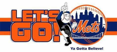 Ya Gotta Believe! - Let's Go Mets! #LGM Ny Mets Baseball, Lets Go Mets, Polo Grounds, Mets Baseball, City Flags, Dodger Blue, Ny Mets, Ny Giants, I ❤ Ny