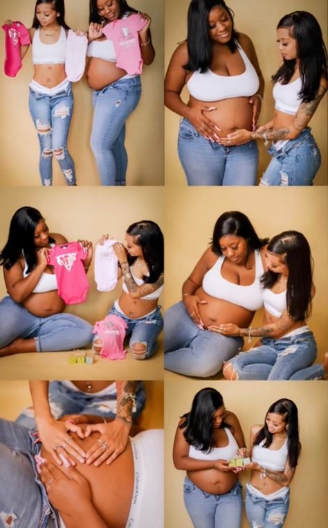 Photoshoot With Pregnant Friend, Photo Shoot Gender Reveal Ideas, Maternity Photography Best Friends, Maternity Photography With Best Friend, Maternity Shoot With Best Friend, Maternity Shoot With Friends Group, Bestfriend Maternity Photo, Bestfriend Maternity Shoots, Maternity Photo Shoot Ideas With Friends