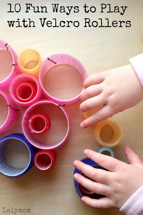 10 Fun Ways to Play with Velcro Rollers - Great fine motor activities! Velcro Rollers, Fine Motor Activities For Kids, Preschool Fine Motor, Fine Motor Skills Development, Fine Motor Skills Activities, Motor Skills Activities, Skills Activities, Fine Motor Activities, Gross Motor