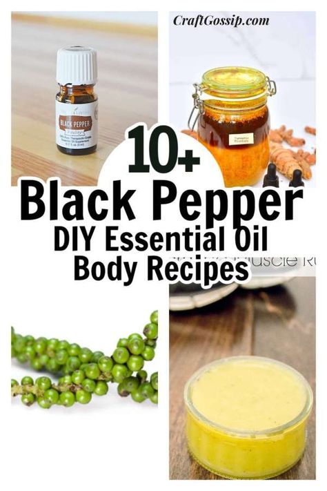 This roundup is all about Black Pepper Essential oil I recently started creating roundups that used the same oil rather than a style of DIY. Why? I was getting into the bad habit of buying an Essential oil for … Read More... Nutmeg Essential Oil, Black Pepper Essential Oil, Turmeric Black Pepper, Black Pepper Oil, Essential Oil Combinations, Essential Oils For Massage, Body Butters Recipe, Lip Balm Recipes, Essential Oil Blends Recipes