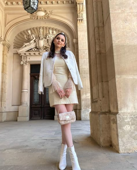 Preppy Outfit Aesthetic, Chanel Outfit Aesthetic, Modern Princess Outfits, Princess Aesthetic Outfits, Rich Girl Outfit, Rich Girl Style, Blair Fashion, Classic Summer Outfits, Estilo Blair Waldorf