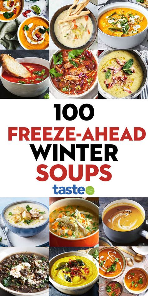 Soup That Freezes Well Recipes, Freezer Soups And Stews, Soup To Freeze Recipes, Bulk Soup Recipe, Meal Prep Soups Freezer Cooking, Soup Recipes Freezer Friendly, Make Ahead Soups To Freeze, Best Freezer Soups, Freezable Soup Recipes