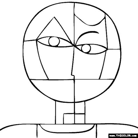 100% free coloring page of Paul Klee painting - Senecio. You be the master painter! Color this famous painting and many more! You can save your colored pictures, print them and send them to family and friends! Paul Klee Senecio, Paul Klee Paintings, Miro Paintings, Joan Miro Paintings, Famous Artists Paintings, Paul Klee Art, Masterpieces Painting, Colored Pictures, Acrylic Painting Lessons