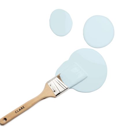 Meet Frozen: Our New Clare Paint Color Tiffany Blue Paint, Clare Paint, Light Blue Paint Colors, Frozen Painting, Light Blue Paints, New Paint Colors, Brick Ranch, Extension Designs, House Extension Design