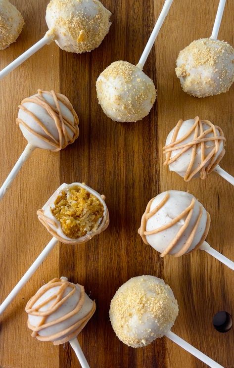 Easy Pumpkin Cake Pops, Pumpkin Pie Cake Pops Easy, Leftover Pumpkin Pie Cake Pops, Thanksgiving Cake Pops Easy, Pumpkin Pie Pops, Unique Cake Pop Flavors, Pumkin Pie Cake, Pumpkin Pie Cake Pops, Cake Pops Fall