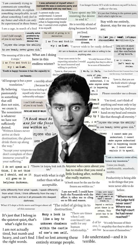 franz kafka quotes wallpaper background author writer aesthetic Franz Kafka Quotes, Classic Literature Quotes, Kafka Quotes, Writer Aesthetic, Literature Humor, Poetic Quote, Franz Kafka, Favorite Book Quotes, Writers And Poets