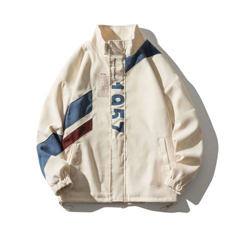 Coach Jacket - CircleQ Essentials Windbreaker Design Ideas, Design Jacket Ideas, Over Size Jacket Outfits, Windbreaker Jacket Outfit, Coach Jacket Design, Jacket Design Ideas, Jaket Coach, Clothes For College, Jacket Coach