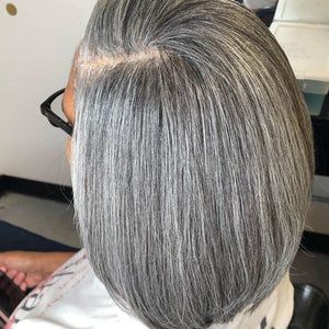 Gray Bob Lace Front Wigs, Grey Glueless Wig, Gray Human Hair Wigs For Women, Gray Weave Black Women, Salt And Pepper Bob Black Women, Salt And Pepper Human Hair Wigs, Salt And Pepper Wigs For Black Women, Gray Natural Hair Styles Black Women, Salt And Pepper Hair Over 50