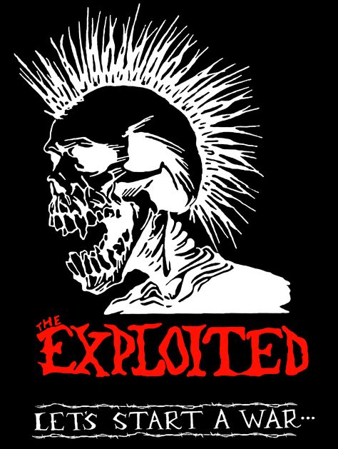 Punk Graphic Design, The Exploited, Punk Logo, Design For T Shirt, Pop Art Wallpaper, Time Art, Rock Design, Freelance Graphic Design, Graphic Design Services