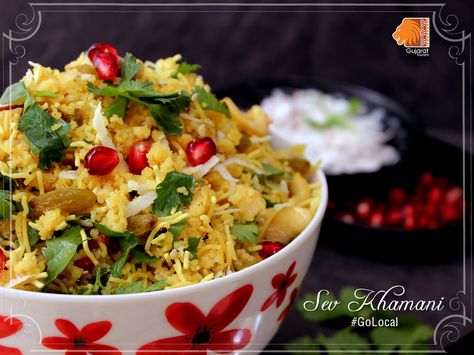 Sev Khamani is a very popular and delicious #GujaratiCuisine. Relish the unique flavour of this quick recipe. #GoLocal Sev Khamni, Khaman Dhokla, Gujarati Cuisine, Indian Dinner Recipes, Kids Snack Food, Indian Dinner, Quick Recipes Snacks, Gujarati Recipes, Easy Snack Recipes