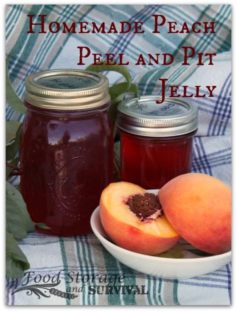 Peach Jelly Recipe Canning, Peach Jelly Recipe, Canning Peaches, Peach Jelly, Home Canning Recipes, Canning Jam, Canning Food Preservation, Canned Food Storage, Homemade Jelly