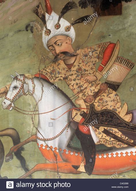 Abbas I the Great (1571-1629). Shah of the Safavid dynasty. Stock Photo Shah Abbas, Iranian Art, Giclee Painting, Extinct Animals, Islamic Paintings, Mural Painting, Wonderful Images, Picture Library, Abba