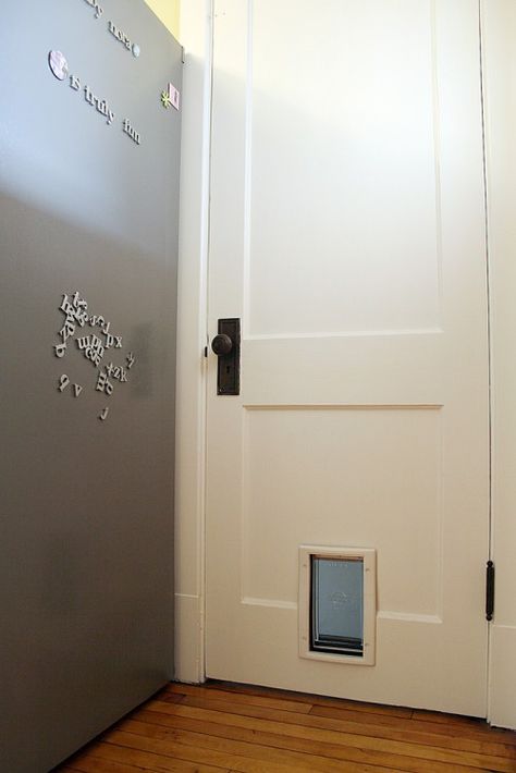 cat door - so I can close my bedroom door without incurring wrath Doggy Door, Door Making, Basement Doors, Pet Doors, Home Making, Basement House, Pet Door, Cat Door, Bedroom Door