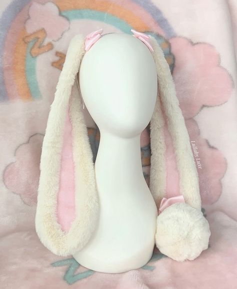 Lop Bunny, Silly Clothes, Bunny Ears Headband, Bunny Painting, Wire Headband, Kawaii Bunny, Kawaii Accessories, Dope Fashion, Bunny Ears